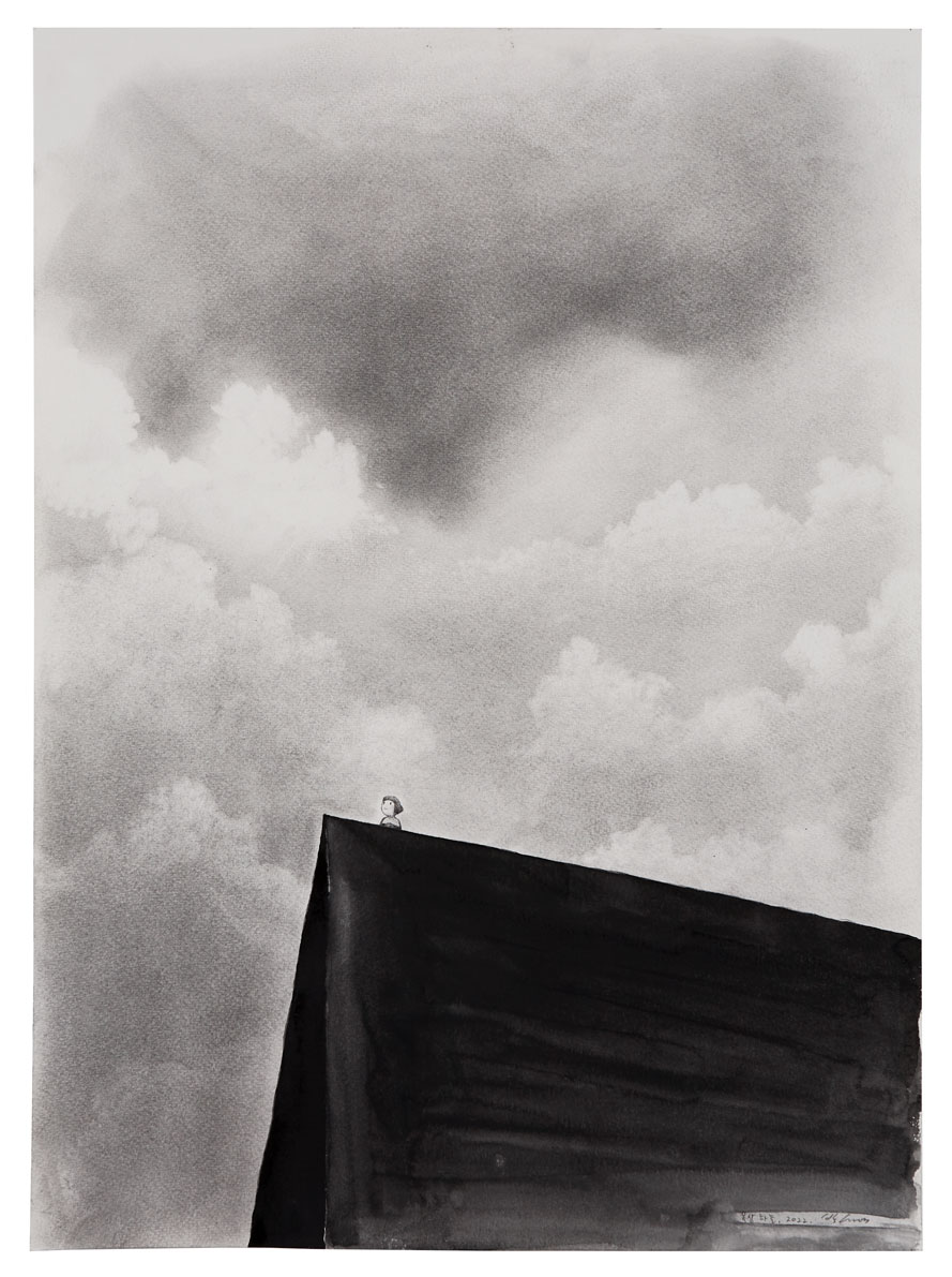 Rooftop sky